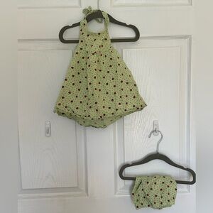 Handmade (I think) Girls’ Strawberry Print Halter Set